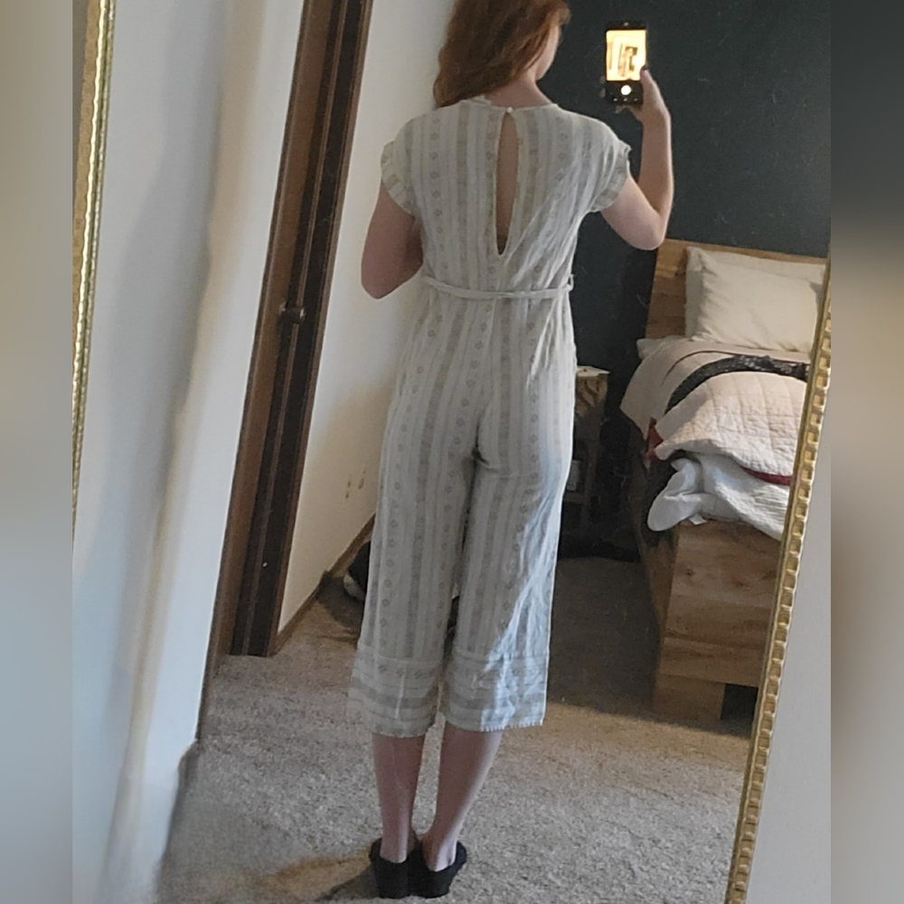 OFF WHITE WITH CREAM NATIVE PATTERNS ROMPER